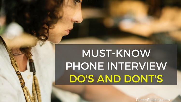 phone interview dos and donts