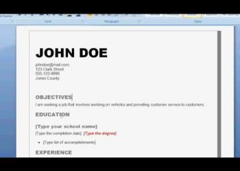 How to Write a Good Resume