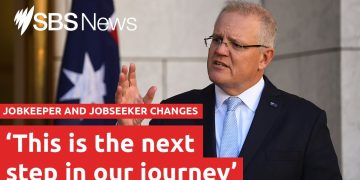 The Prime Minister announces changes to the JobKeeper and JobSeeker payments | SBS News