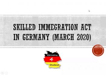 Job Seeker Visa Germany | Work Search Visa Germany | Skilled Immigration Act Germany March 2020