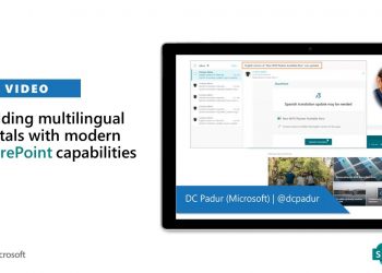 Building multilingual portals with modern SharePoint capabilities