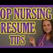 Nursing Resume | How to Create a Stunning Resume for Nurses, Doctors & Healthcare Workers