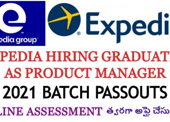 Expedia off campus drive for product manager | Freshers job vacancies in Telugu