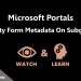 Entity Form Metadata On Subgrids – Microsoft Portals