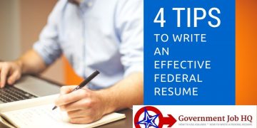 4 Tips To Write An Effective Federal Resume