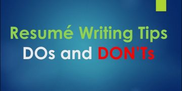 Professional resume writing tips – Dos and Don'ts – Career Development