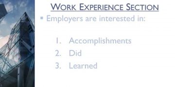 5 Minute Resume Writing Tips – Chapter 5: Work Experience