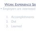 5 Minute Resume Writing Tips – Chapter 5: Work Experience