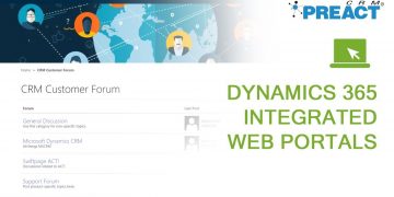 Demonstrating Microsoft Dynamics 365 Integrated Web Portals