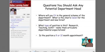 That First Faculty Position Interview: Preparation and Etiquette!