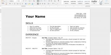 How to Make an Easy Resume in Microsoft Word (2020)