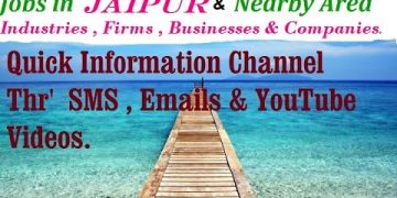 JOBS in JAIPUR        for Freshers & graduates. Industries,  companies.