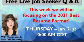 Job Seeker Live Q&A Event 01/21/2021