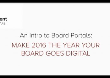 An Intro to Board Portals Make 2016 the Year Your Board Goes Digital