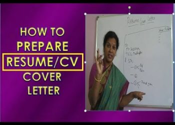 HOW TO WRITE RESUME/CV COVER LETTER