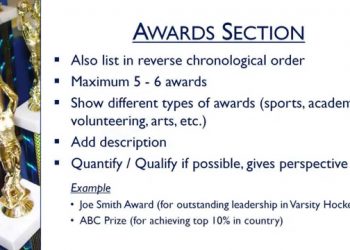 5 Minute Resume Writing Tips – Chapter 7: Awards