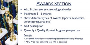 5 Minute Resume Writing Tips – Chapter 7: Awards