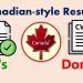 How to Write CANADIAN-STYLE RESUME / Do's and Don'ts Resume Writing Tips / Canadian CV Format