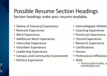 General Resume Writing