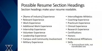 General Resume Writing