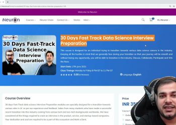 Announcing iNeuron's 30 Days Fast Track Data Science Interview Preparation Live Classes