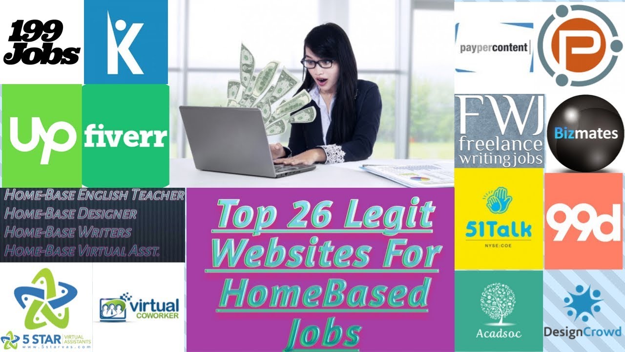 Top 26 Legit Websites For Home-Based Jobs