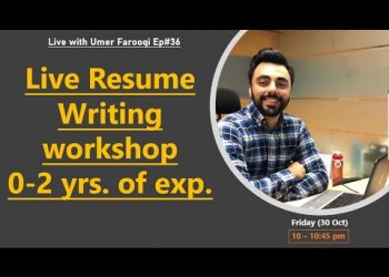 Live Resume Writing Workshop – 0-3 yrs of experience