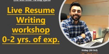 Live Resume Writing Workshop – 0-3 yrs of experience