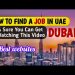 How to find a job in Dubai / best websites for finding a job in UAE