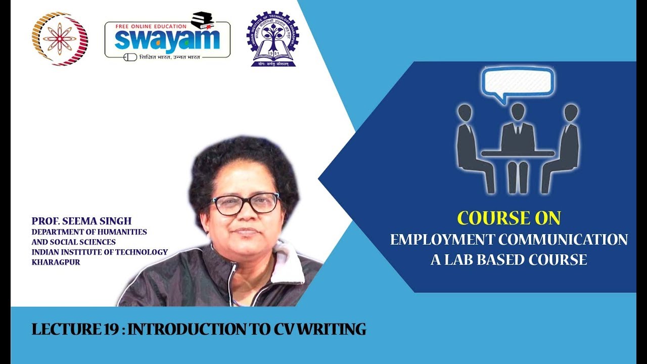 Lecture 19 : Introduction to CV Writing