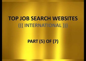 TOP JOB WEBSITES – INTERNATIONAL (PART-5) OF (PART-7):