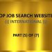 TOP JOB WEBSITES – INTERNATIONAL (PART-5) OF (PART-7):