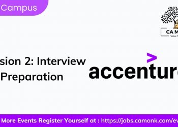 Accenture Interview Preparation Tips for Chartered Accountant || ICAI Campus Placement || CA Monk