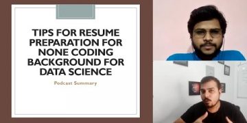 Tips For Resume Preparation For None Coding Background For Data Science- Podcast Summary