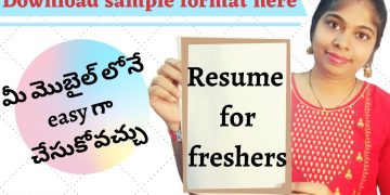 how to write a resume | resume writing telugu |resume writing tip|resume template | sravanthikrishna