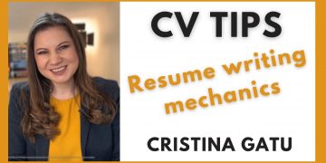 CV Tips. Resume writing mechanics advice.