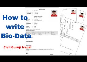 How to Write a Resume | How Create biodata for Fresher | Civil guruji Nepal