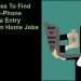 Places to find Non-Phone Data Entry Work From Home Jobs