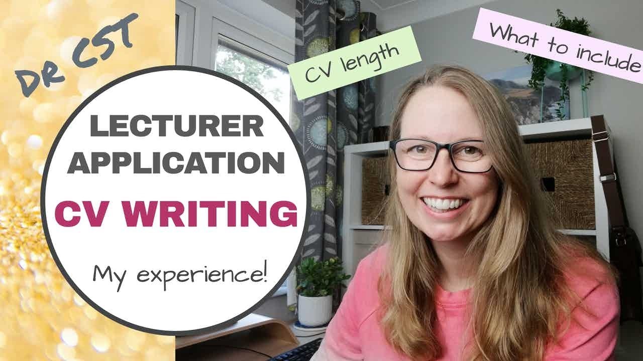 LECTURER CV WRITING TIPS – My experience!