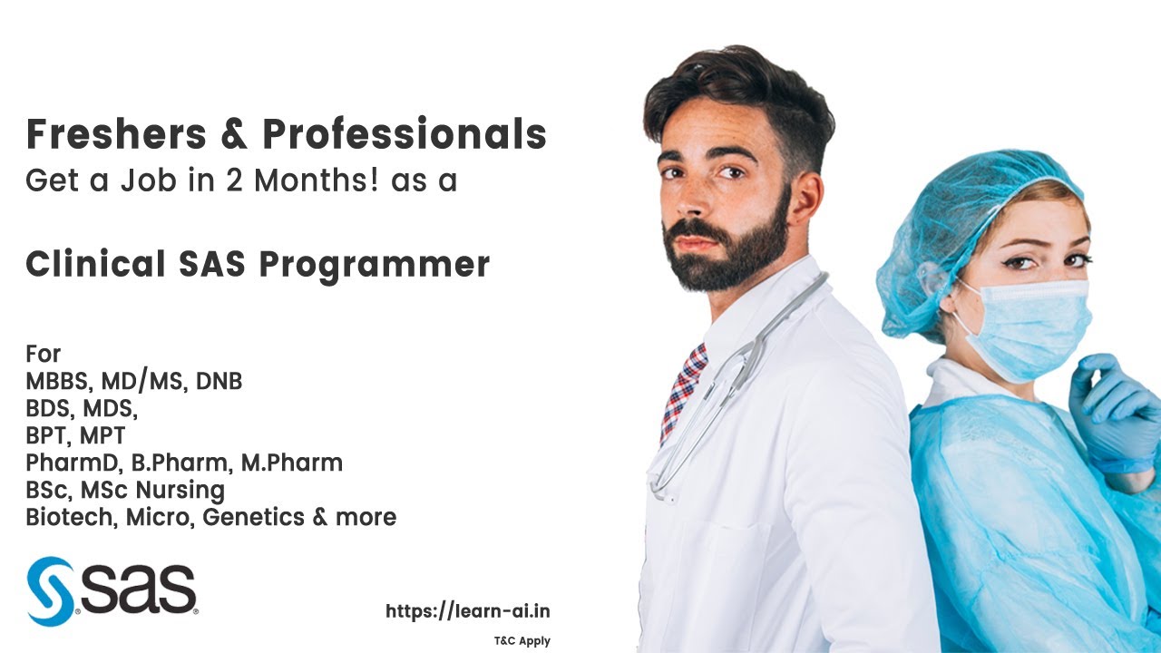 Clinical SAS Programming Course – Career Advice For Doctors, Nurses, Pharmacists & Biotech Students