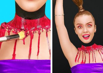 FANTASTIC MAKEUP CHALLENGE || Makeup Tutorial And Removal! Amazing Transformation by 123GO! SCHOOL