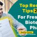 Top Resume Tips 2023 For Freshers – Biotech & Pharma