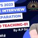 KVS INTERVIEW PREPARATION 2023 | DEMO TEACHING | PART- 01 BY R.P SIR | kvs interview prt 2023