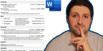 How To Make a Resume For Students | Microsoft Word