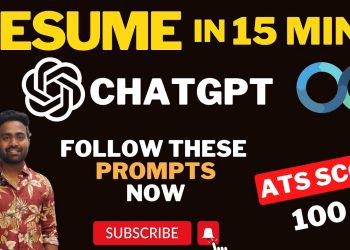 How to get your Resume Shortlisted | Create Resume in 15 mins for any Job Description | #prompting