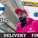 FOOD DELIVERY JOB  in FINLAND  ll EARNING  FOUR HOUR WORKING SNOWFALL 4k
