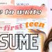 How to create your FIRST RESUME in high school 2023 australia / Bgrace