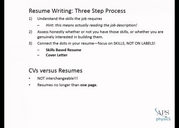How to Write an Effective Resume