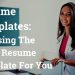 Resume Building Tips | How To Choose A Professional Resume Template
