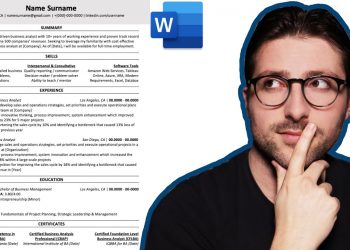 How To Make a Resume For a Business Analyst Position | Resume Example